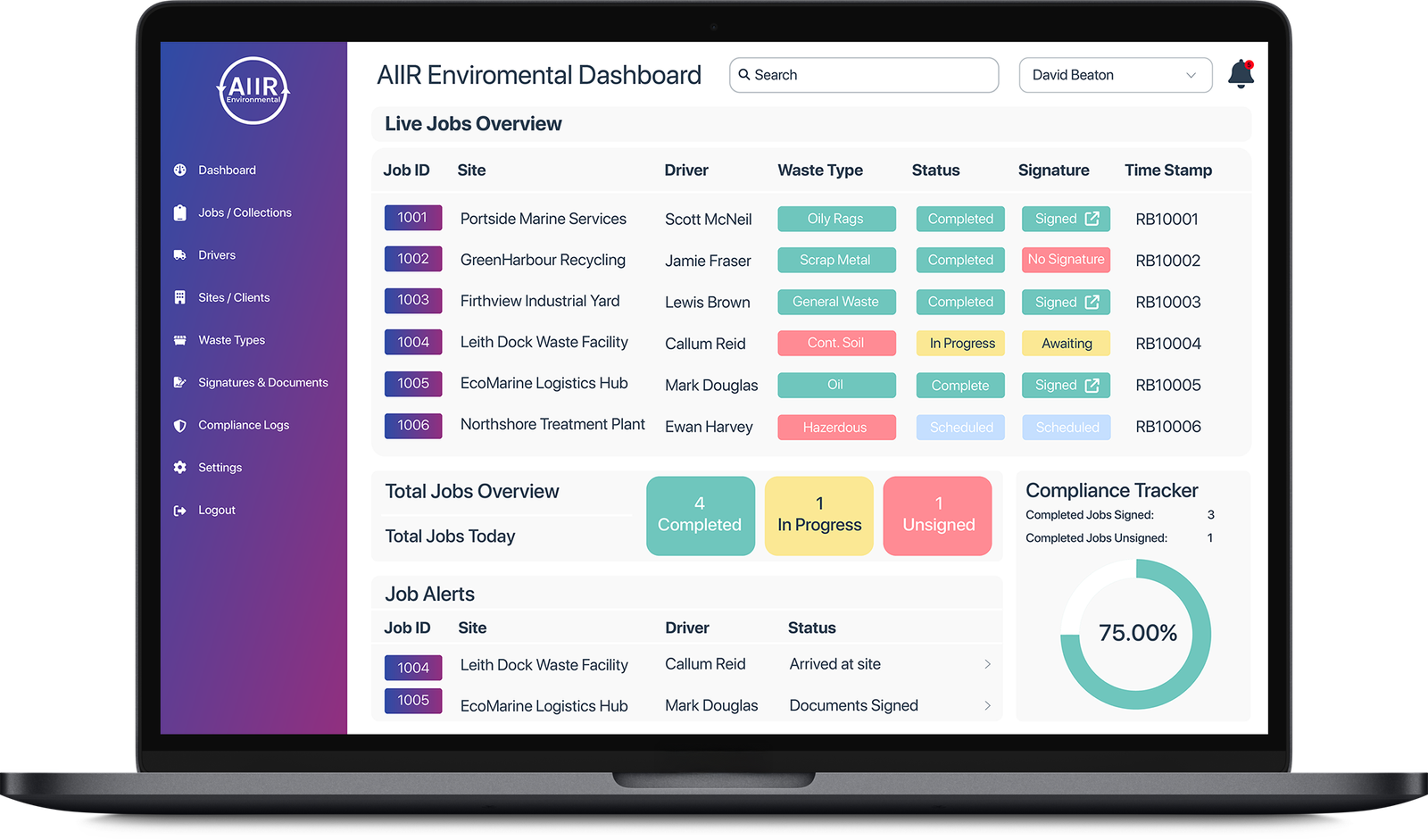 CRM Mockup