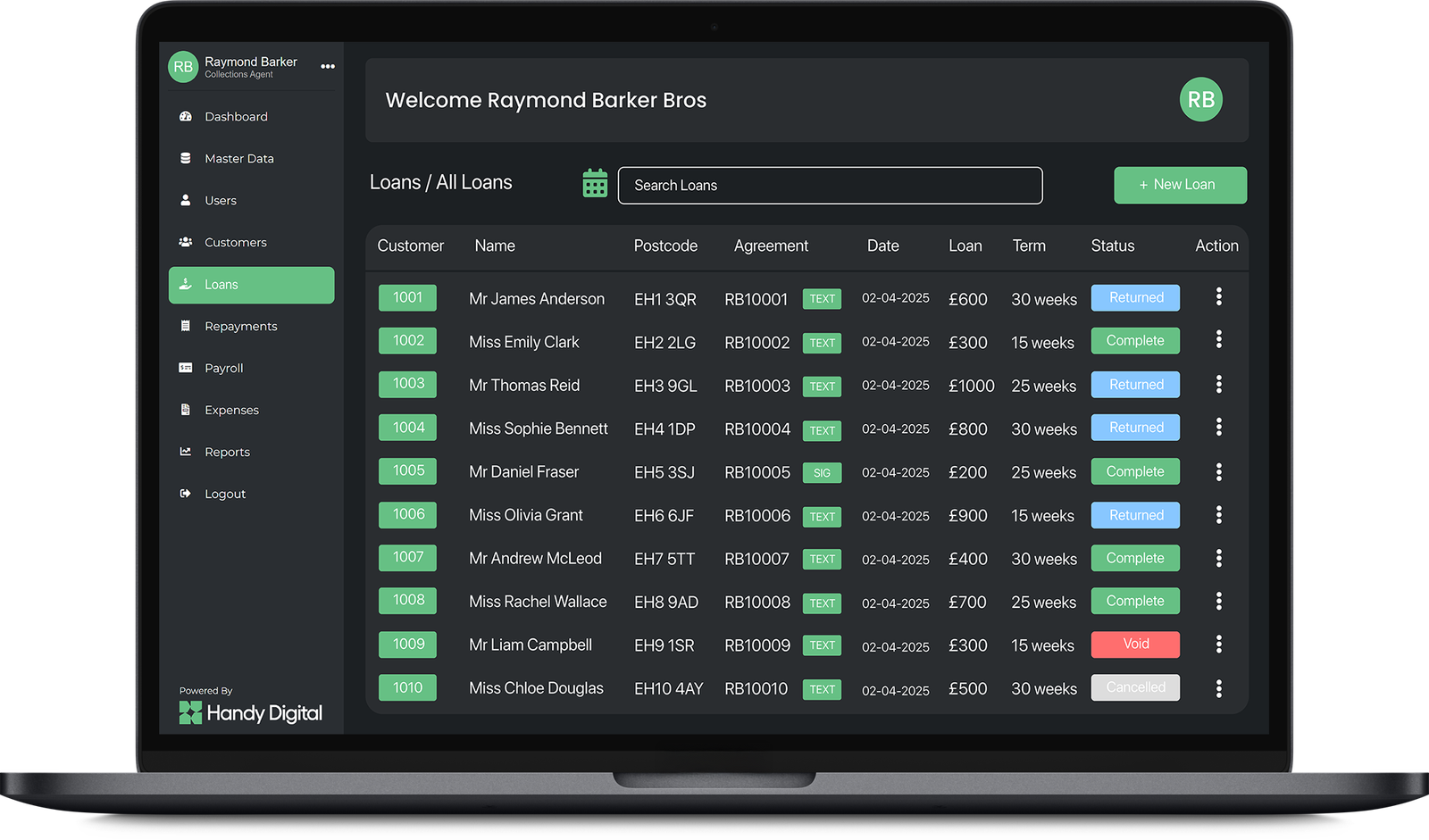 Handy iPad Interface